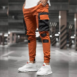 ORANGE CARGO HOSE MIT RIPPMUSTER Orange / S
