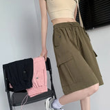 OVERSIZED CARGO SHORTS FÜR DAMEN IN ROSÉ