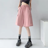 OVERSIZED CARGO SHORTS FÜR DAMEN IN ROSÉ