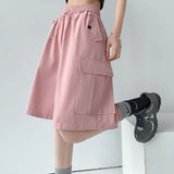 OVERSIZED CARGO SHORTS FÜR DAMEN IN ROSÉ Rosa / S