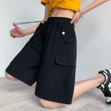 OVERSIZED CARGO SHORTS FÜR DAMEN IN ROSÉ Schwarz / S