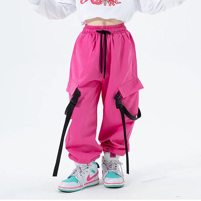 ROSA MÄDCHEN CARGO HOSE Rosa / 4 jahre