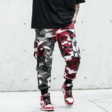 ROTE UND GRAUE CAMOUFLAGE CARGO HOSE Camouflage / XS