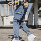 SCHMAL GESCHNITTENE HERREN CARGO JEANS CASUAL