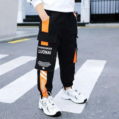 SCHWARZ ORANGE CARGO HOSE JUNGEN