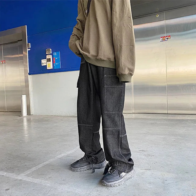 SCHWARZE CARGO HOSE CASUAL STYLE