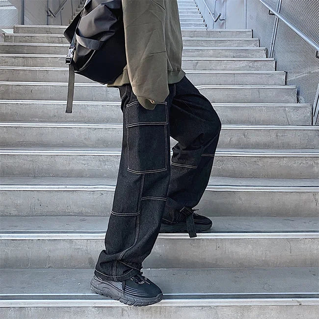 SCHWARZE CARGO HOSE CASUAL STYLE