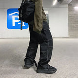 SCHWARZE CARGO HOSE CASUAL STYLE