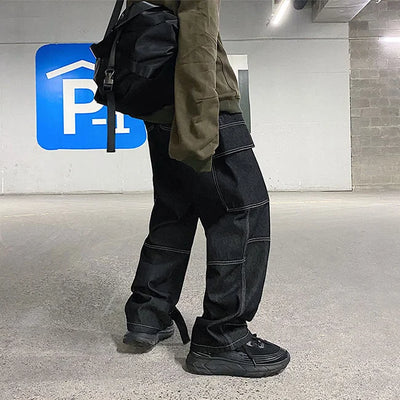 SCHWARZE CARGO HOSE CASUAL STYLE