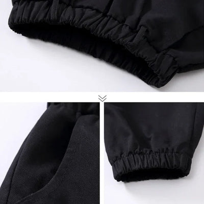 SCHWARZE CARGO HOSE FÜR JUNGEN MIT GÜRTEL