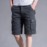 SCHWARZE HERREN CARGO SHORTS CASUAL Grau / XS
