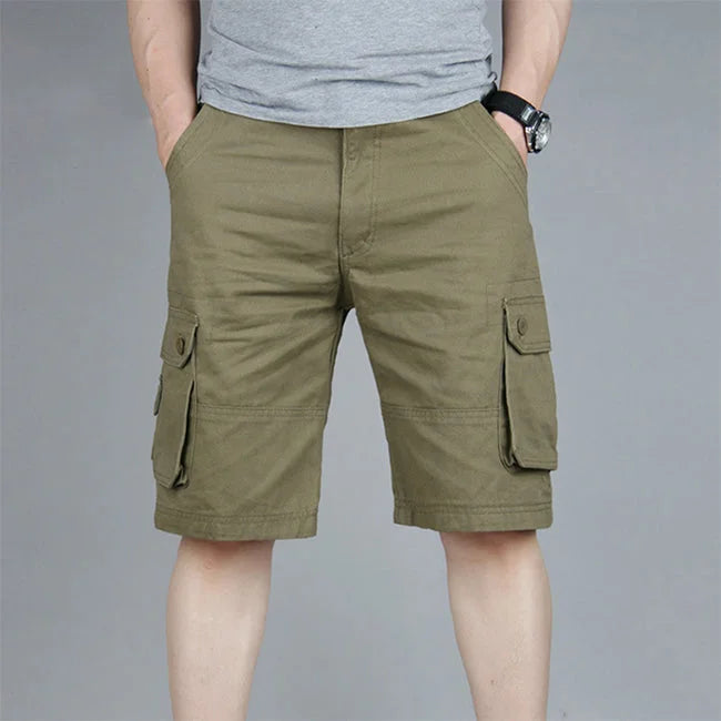 SCHWARZE HERREN CARGO SHORTS CASUAL Khaki / XS
