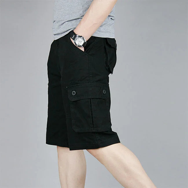 SCHWARZE HERREN CARGO SHORTS CASUAL