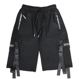SCHWARZE HERREN CARGO SHORTS STREETWEAR
