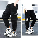SCHWARZE K UND JUNGEN CARGO JOGGINGHOSE