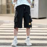 SCHWARZE KINDER CARGO SHORTS VON SOBIRU