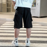SCHWARZE KINDER CARGO SHORTS VON SOBIRU