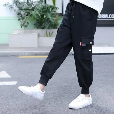 SCHWARZE MÄDCHEN CARGO JOGGER STREETWEAR