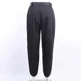 SCHWARZE TAKTISCHE CARGO HOSE MIT GÜRTEL