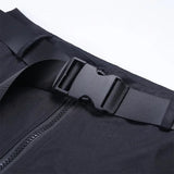 SCHWARZE TAKTISCHE CARGO HOSE MIT GÜRTEL