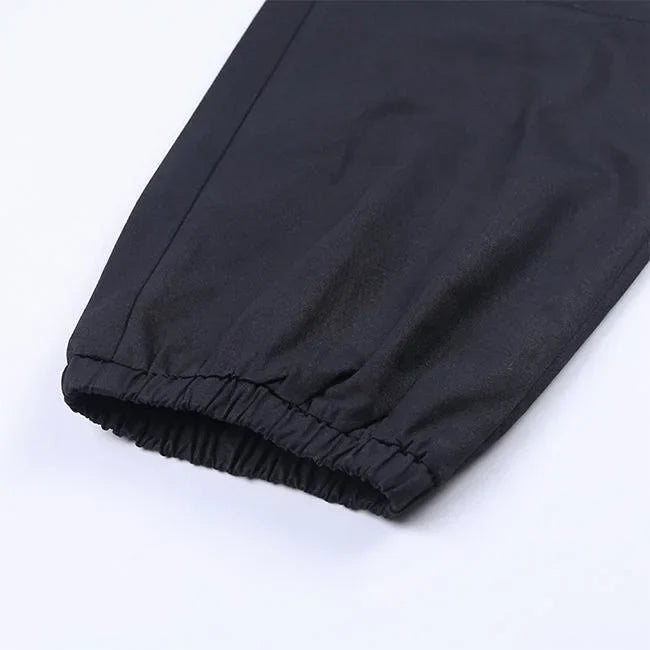SCHWARZE TAKTISCHE CARGO HOSE MIT GÜRTEL