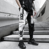 SCHWARZE UND WEISSE HERREN CARGO HOSEN Weiß / S