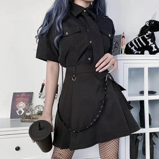 SCHWARZER GOTHIC CARGO ROCK