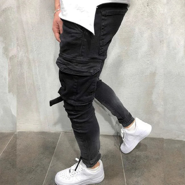 SLIM CARGO JEANS HERREN STREETWEAR