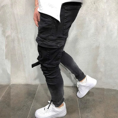 SLIM CARGO JEANS HERREN STREETWEAR