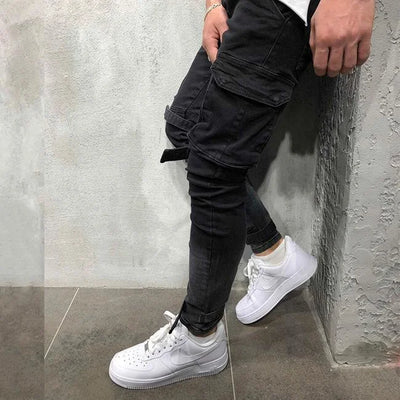 SLIM CARGO JEANS HERREN STREETWEAR