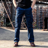 TAKTISCHE HERREN CARGO HOSE SLIM FIT Blau / XS