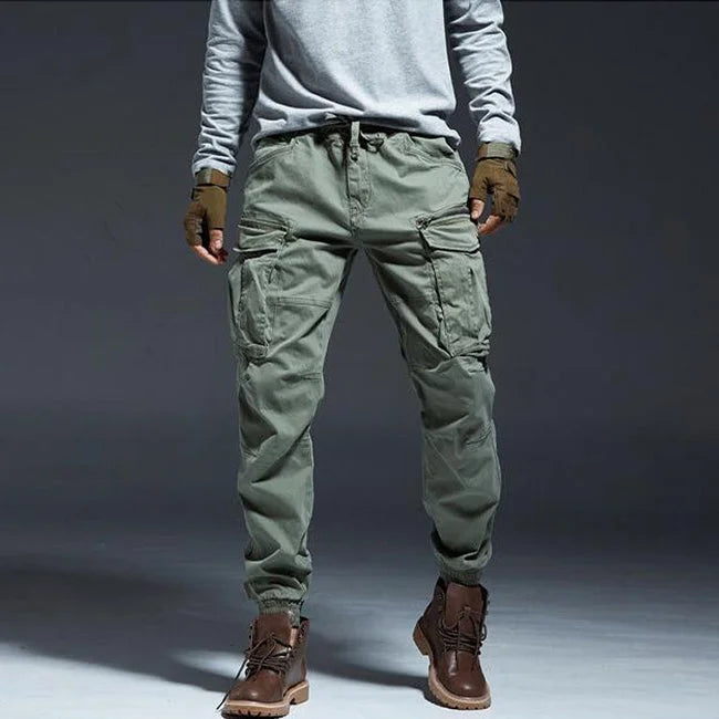 URBAN CARGO HOSE MIT REISSVERSCHLUSS Khaki / XS