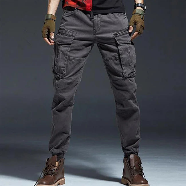 URBAN CARGO HOSE MIT REISSVERSCHLUSS Grau / XS