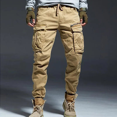 URBAN CARGO HOSE MIT REISSVERSCHLUSS Beige / XS