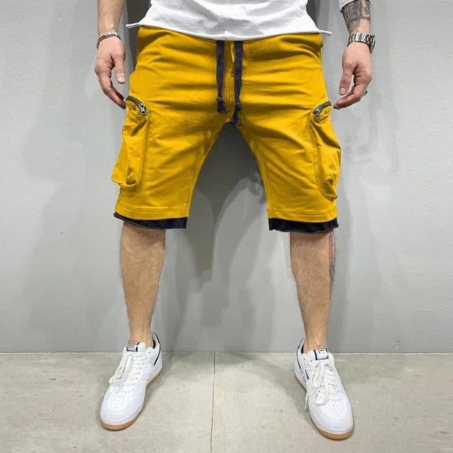 WEISSE CARGO SHORTS FÜR HERREN Gelb / M